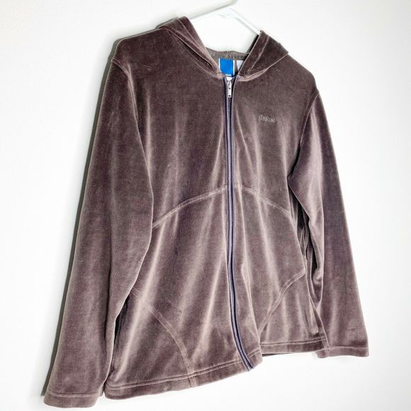 $10 SALE! Reebok Velvet Full Zip Hoodie Athletic Sweatshirt - Picture 2 of 6